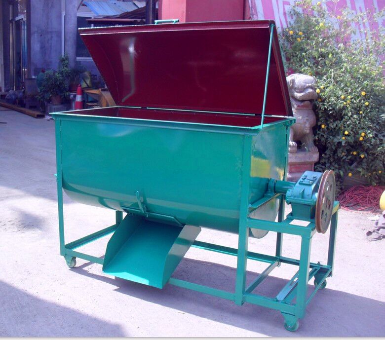 卧式饲料混合机 东港谷物混料混合机