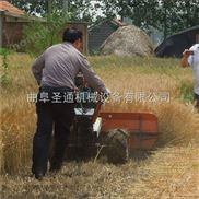 尤麦谷子收割机，宽幅不卡秧席草割晒机 辣椒收割机小型