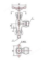 J94W-100P角式仪表阀
