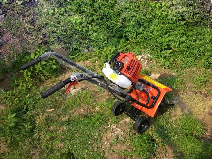 松土除草机图片 手扶农田旋耕机 手扶旋耕机